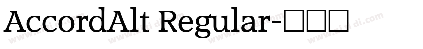 AccordAlt Regular字体转换